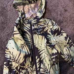 ⭐️ 3 for $20 Toddler Tropical Palm Tree Print Hooded Windbreaker Rain Jacket
